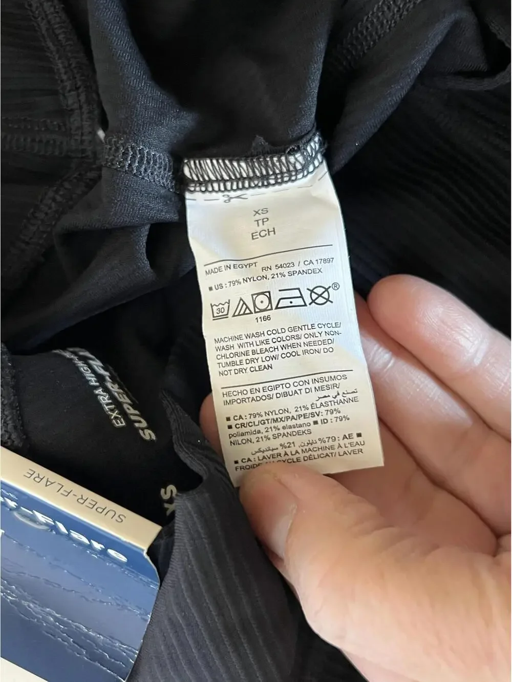 Old Navy Size XS Active PowerSoft High-Rise Super-Flare Ribbed Leggings NWT - Picture 8 of 9